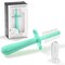 Grabease Baby Toothbrush Double Sided - Training Finger Toothbrush for Babies and Infants Ages 1–11 Months, Food-Safe & Phthalate-Free, 1 Pack, Mint